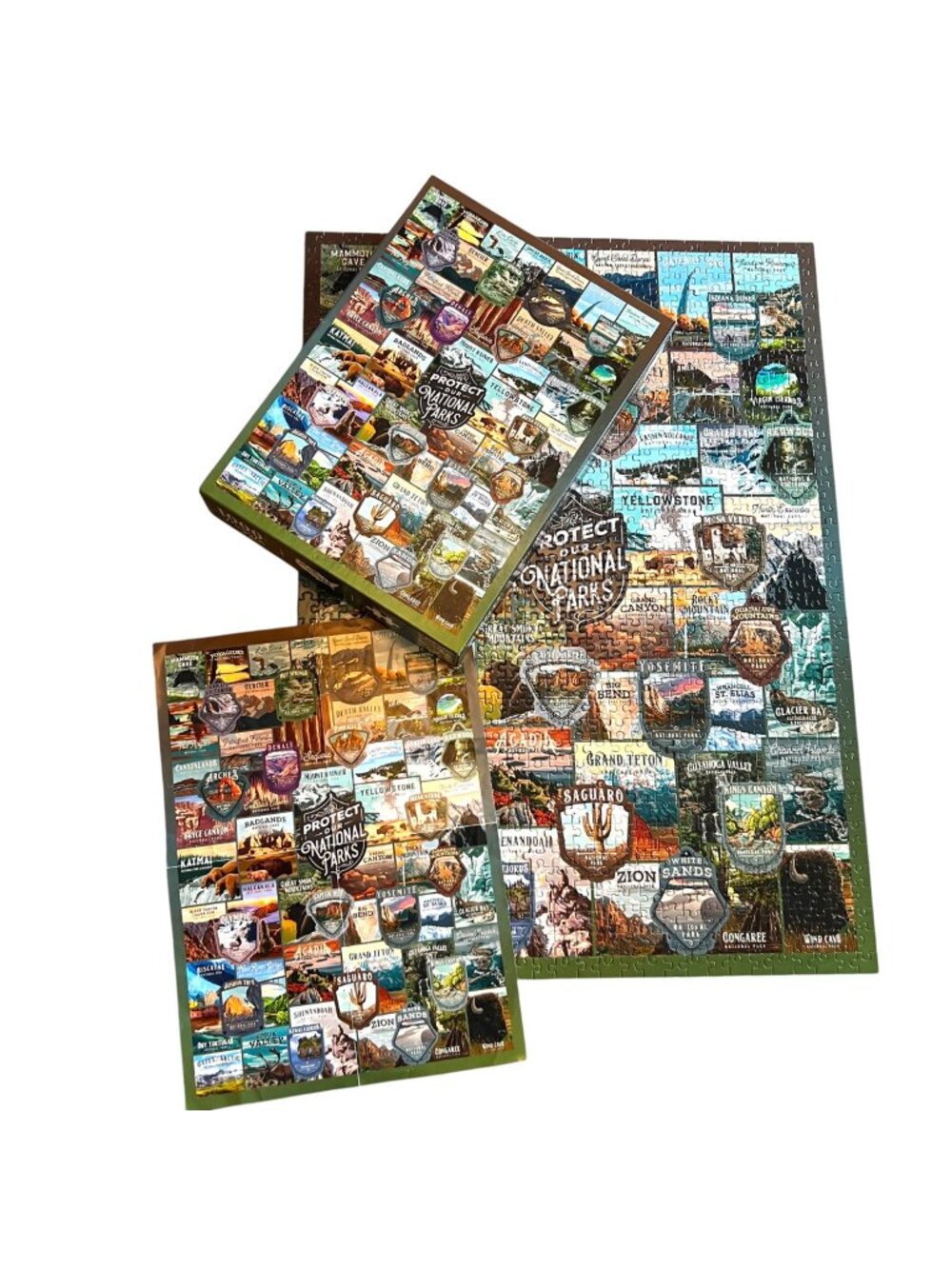 Lantern Press Protect Our National Parks Collage 1000 Piece Puzzle Artwork